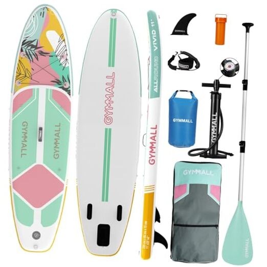 Inflatable Pink SUP Paddle Board for Adults and Youths