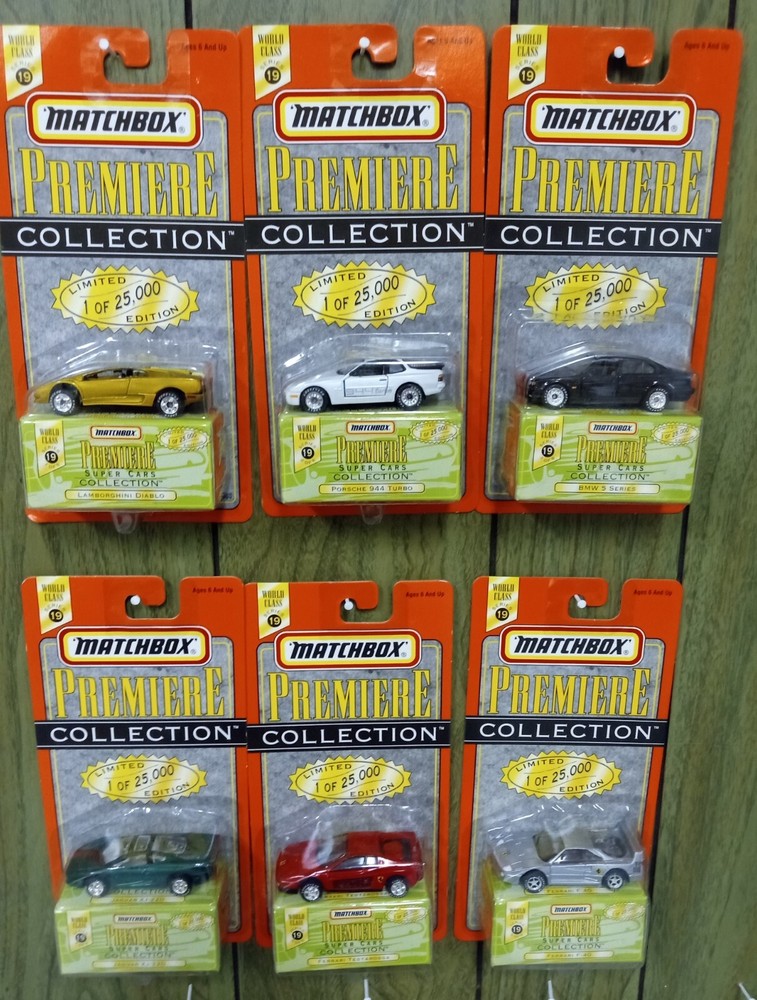 Matchbox 1997 premiere collection world class series #19 super cars set NIP