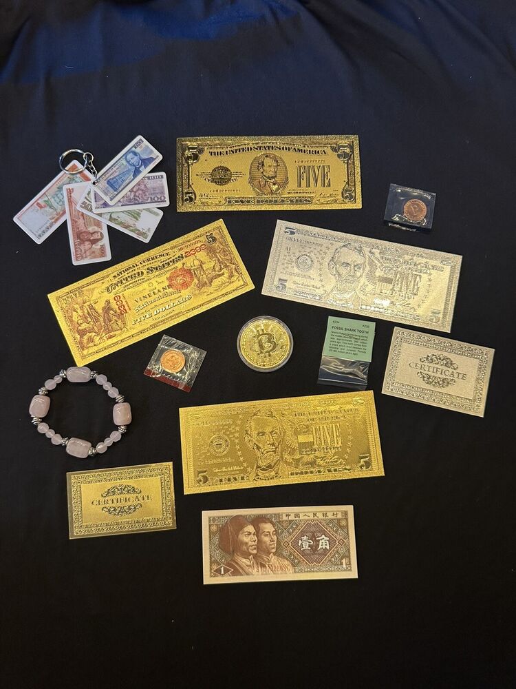$5 Collectible Bank Notes with Jewelry