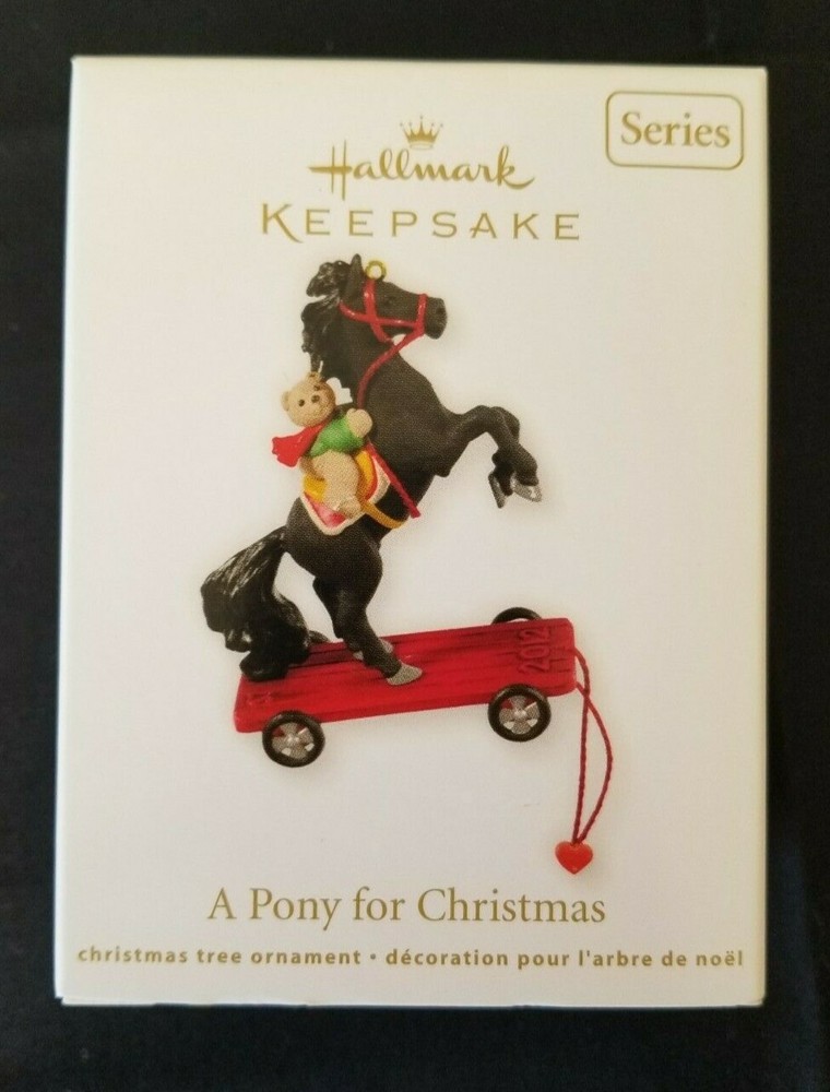 Hallmark ornament A Pony for Christmas 15th in Series 2012 MIB