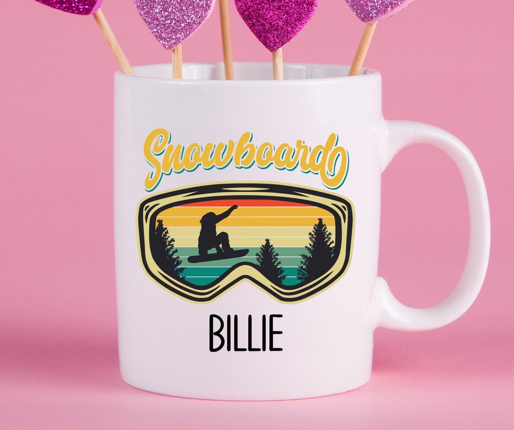 Personalized Snowboarding Mug Snowboarding Gift Ideas Snowboarding Cup Gifts For