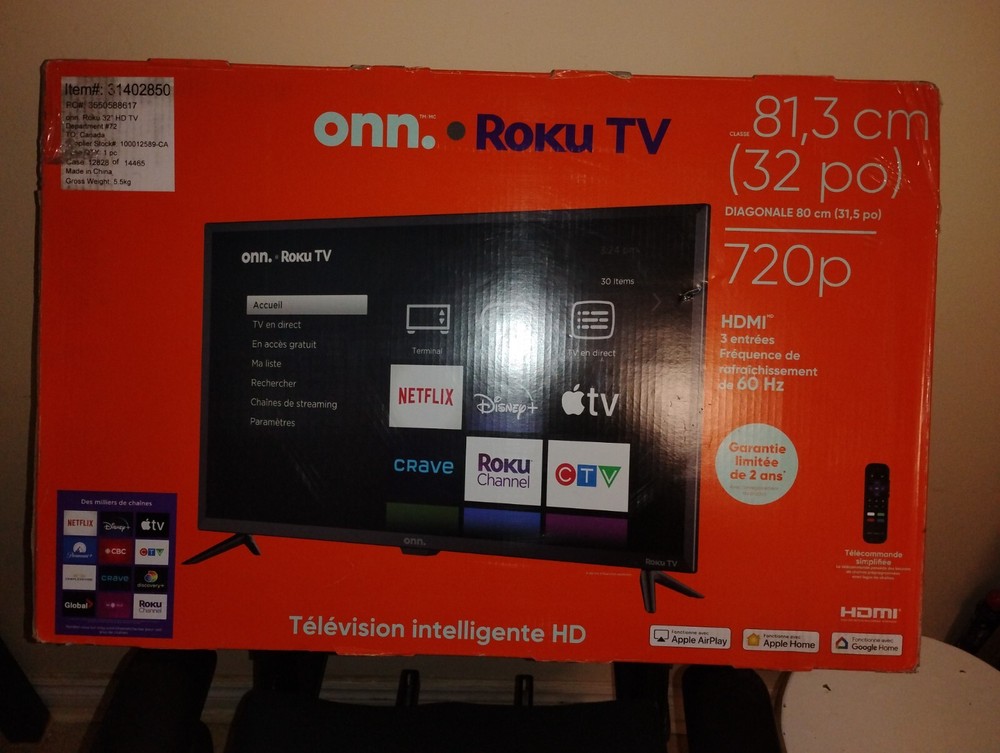 32-Inch HD LED Roku Smart TV by ONN with Streaming Built-In