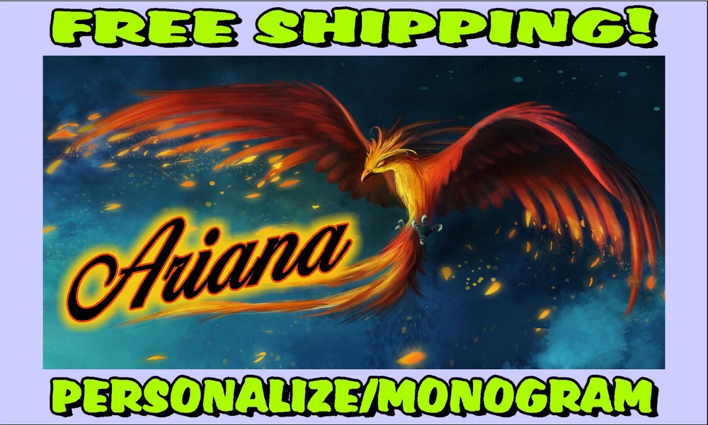 Custom Monogrammed Phoenix Car License Plate Tag-image