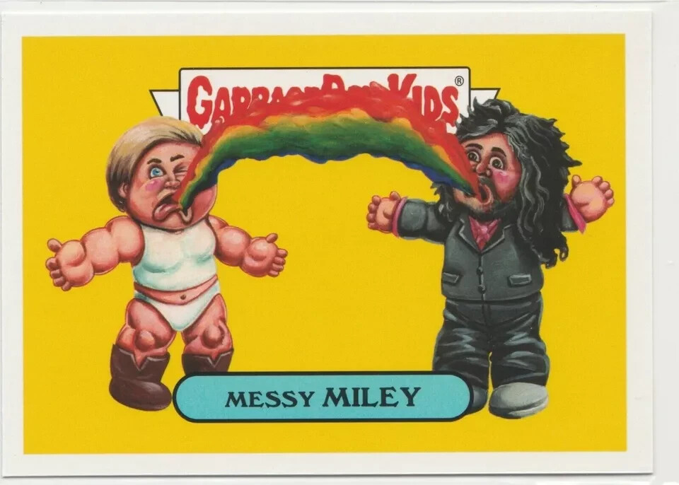 Messy Miley Garbage Pail Kids GPK 2017 Battle of Bands Card #11a