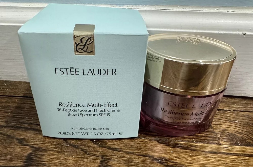 Estee Lauder Resilience Multi-Effect Tri-Peptide Face & Neck Cream SPF 15 2.5 oz for Youthful Radiance