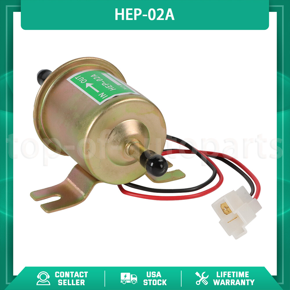 12V Universal Low Pressure Electric Fuel Pump HEP-02A for Gas Diesel 2.5-4PSI
