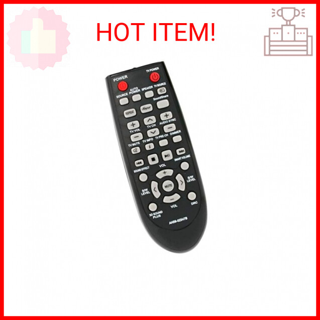 AIDITIYMI AH59-02547B Remote Control Replacement for Samsung Sound Bar HW-F450 H