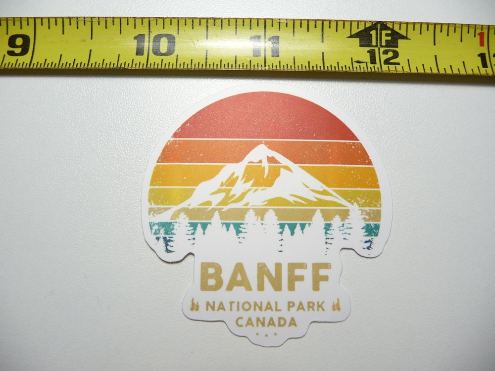 BANFF NATIONAL PARK ALBERTA #10 DECAL STICKER HIKING CAMPING NATURE OUTDOOR