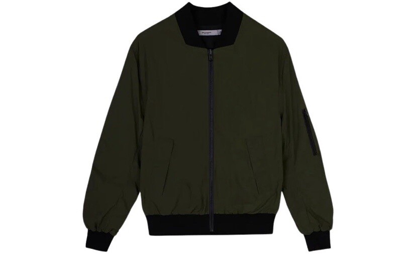 Voice of Insiders Olive/Black Reversible Bomber Jacket – Medium Unisex-image