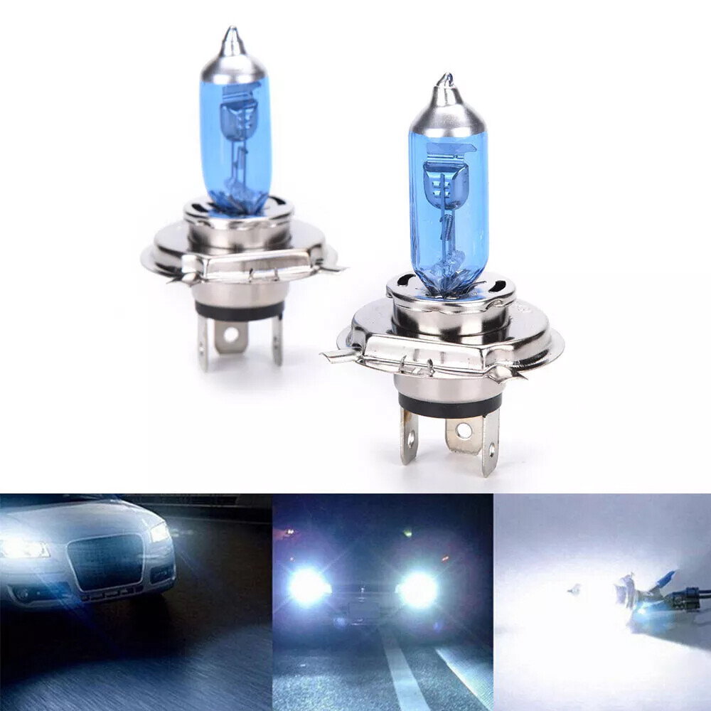 2x Car H4 Hid Xenon Super White Headlight 12v100w Halogen Lamp Lamp