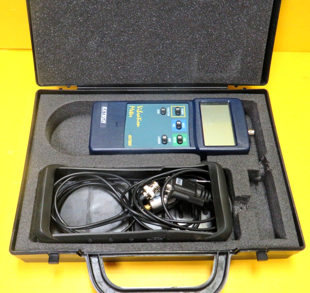 👌👀👍 $783 L@@K EXTECH 407860 Heavy Duty Vibration Meter Kit LCD RS-232