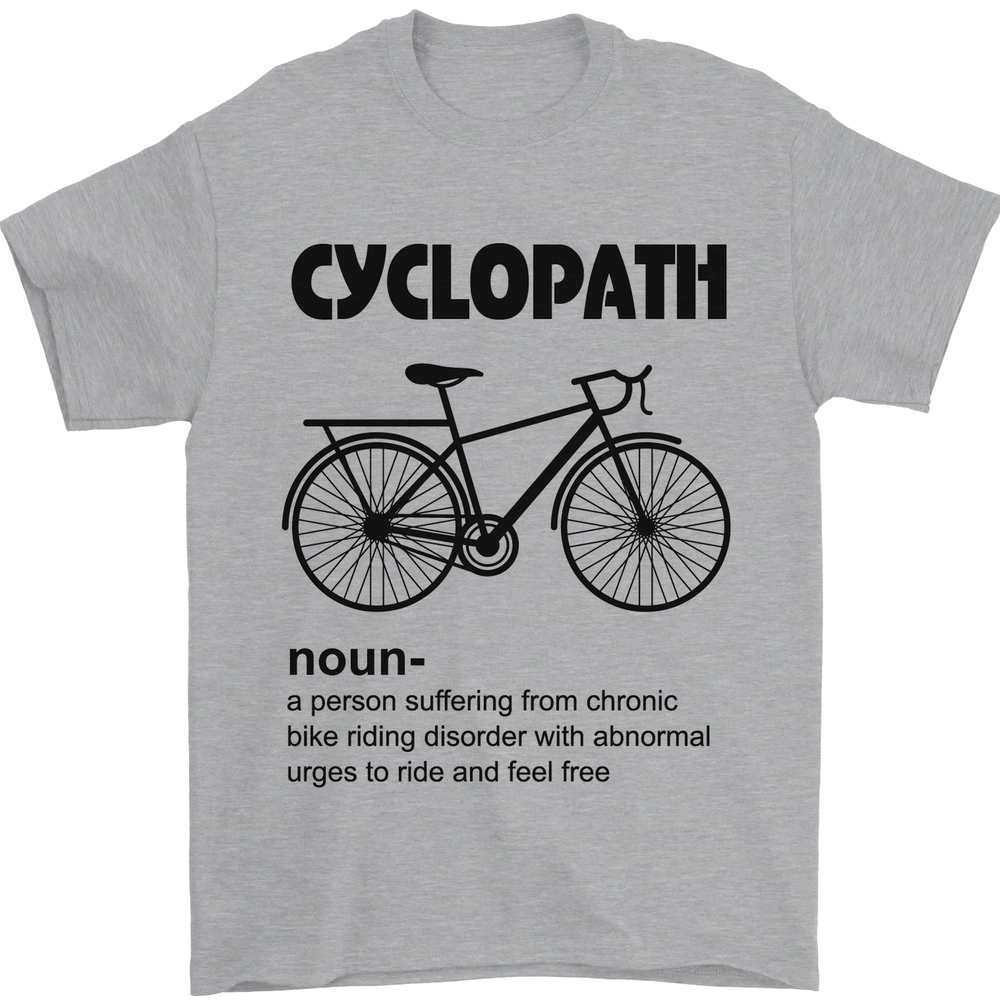 Cyclopath Funny Cycling Cyclist Bicycle Mens T-Shirt 100% Cotton