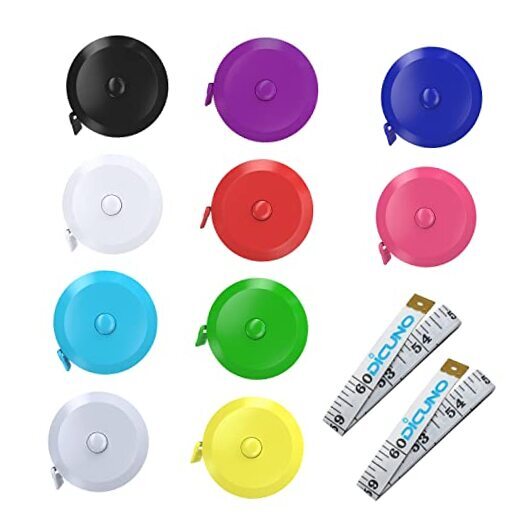 60-Inch 1.5 Meter Soft and Retractable Tape Body Tailor Sewing Craft 10 Colors