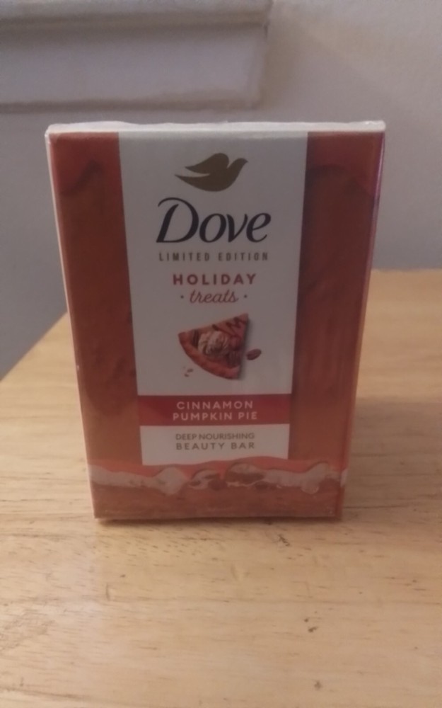 Dove Beauty Bar Soap Limited Edition Holiday Treats Cinnamon Pumpkin Pie 2 Bars