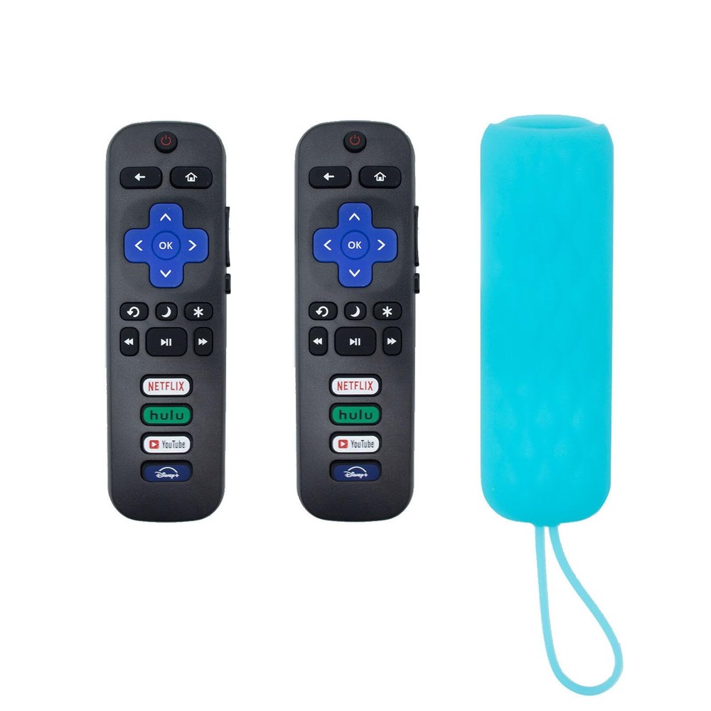 Pack of 2 Universal Roku TV Replacement Remotes with Simple Setup