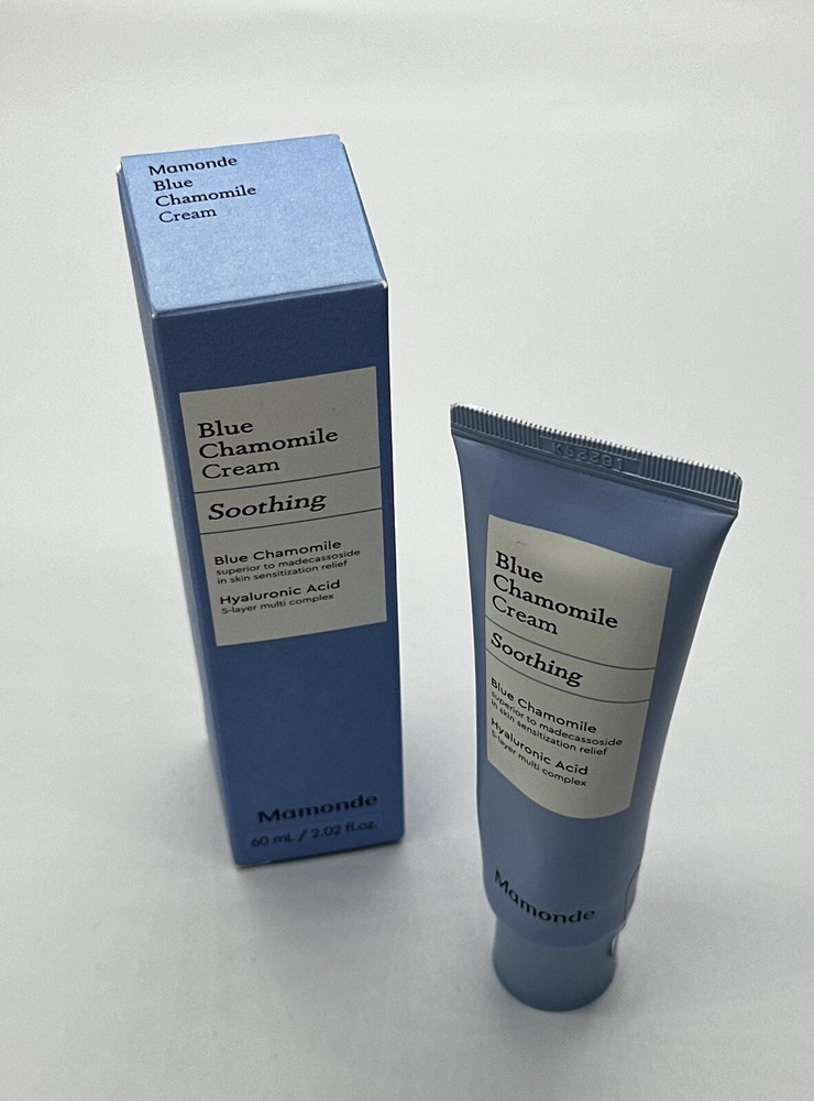 Mamonde Blue Chamomile Cream Soothing 2.02 fl oz 60ml, Hyaluronic Acid