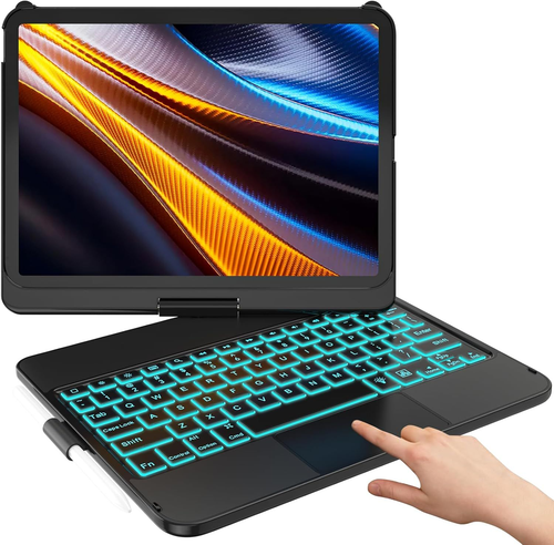 HOTLIFE iPad 10th & 11th Gen Case A16 2025 Black Protective Cover