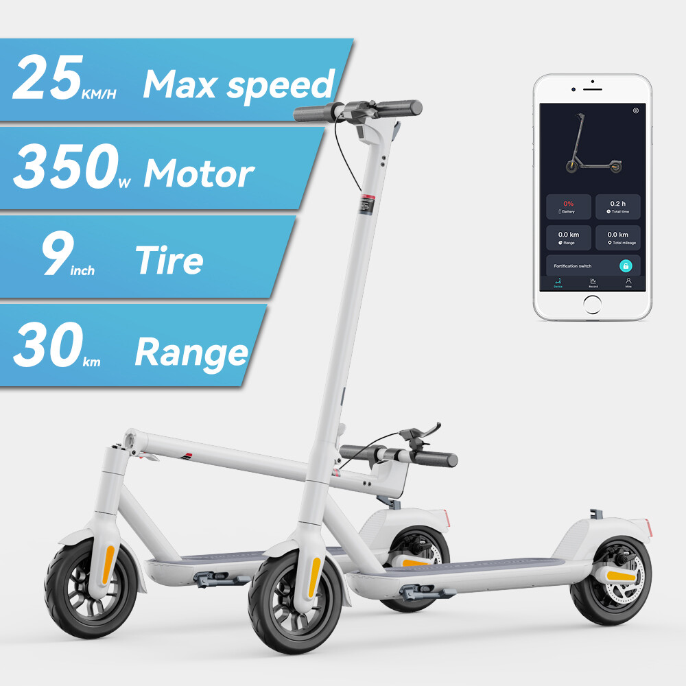Megawheels LONG RANGE Adult ELECTRIC E SCOOTER 350W + APP 36V 7.8AH