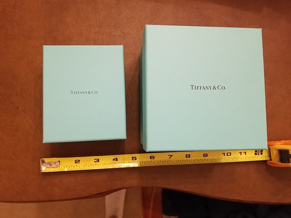 Authentic Tiffany & Co Blue Boxes w/ Lids Wrap BOXES ONLY See Photos 4 Details
