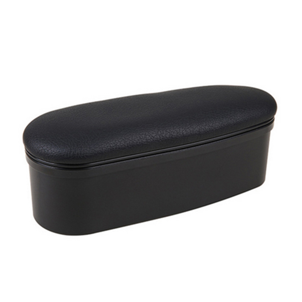 Leather Storage Armrest with Elbow Support Pad for Car Left Door