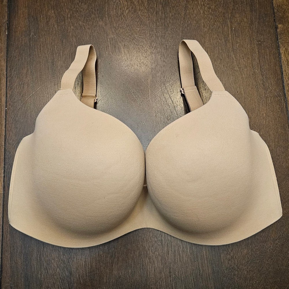 Soma Bra Womens Size 36DD Enbliss Lifting Demi Nude Cream Adjustable Underwire