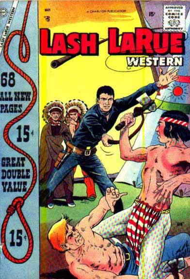 Lash LaRue Western (Fawcett) #68 GD; Charlton | low grade - Native Americans - w