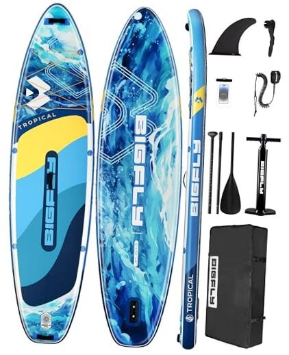 11ft Blue Inflatable Stand Up Paddle Board SUP with Pump