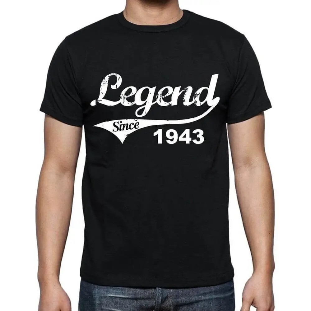 Men's Graphic T-Shirt Legend Since 1943 81st Birthday Anniversary 81 Year Old