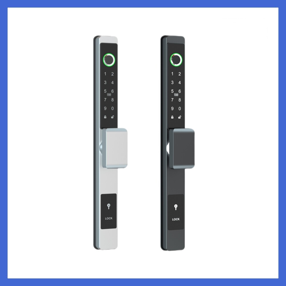 Smart Biometric Fingerprint RFID Card Keyless Entry Door Lock for Push/Pull Doors-image