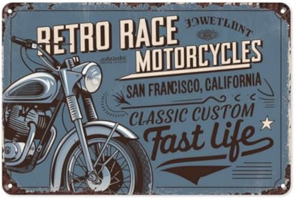 【Spooky Vibes】 Eat Drink and Be Scary 8X12IN Halloween Tin Sign - Gothic Metal W