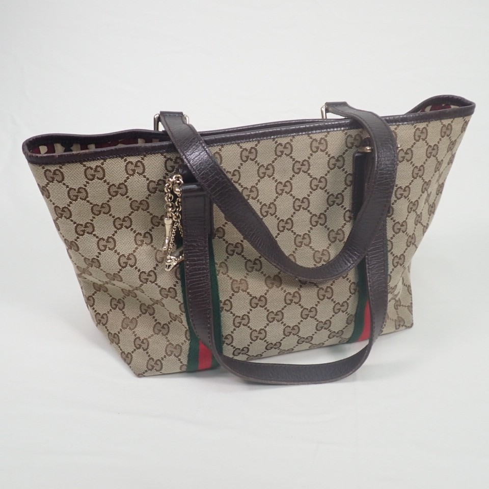 GUCCI Shelly Line GG Canvas Tote Bag 137396 494830