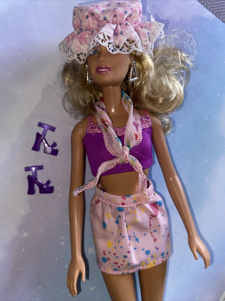 Adorable, Barbie Halter Top skirt, floppy hat, scarf, shoes Clothing, Only