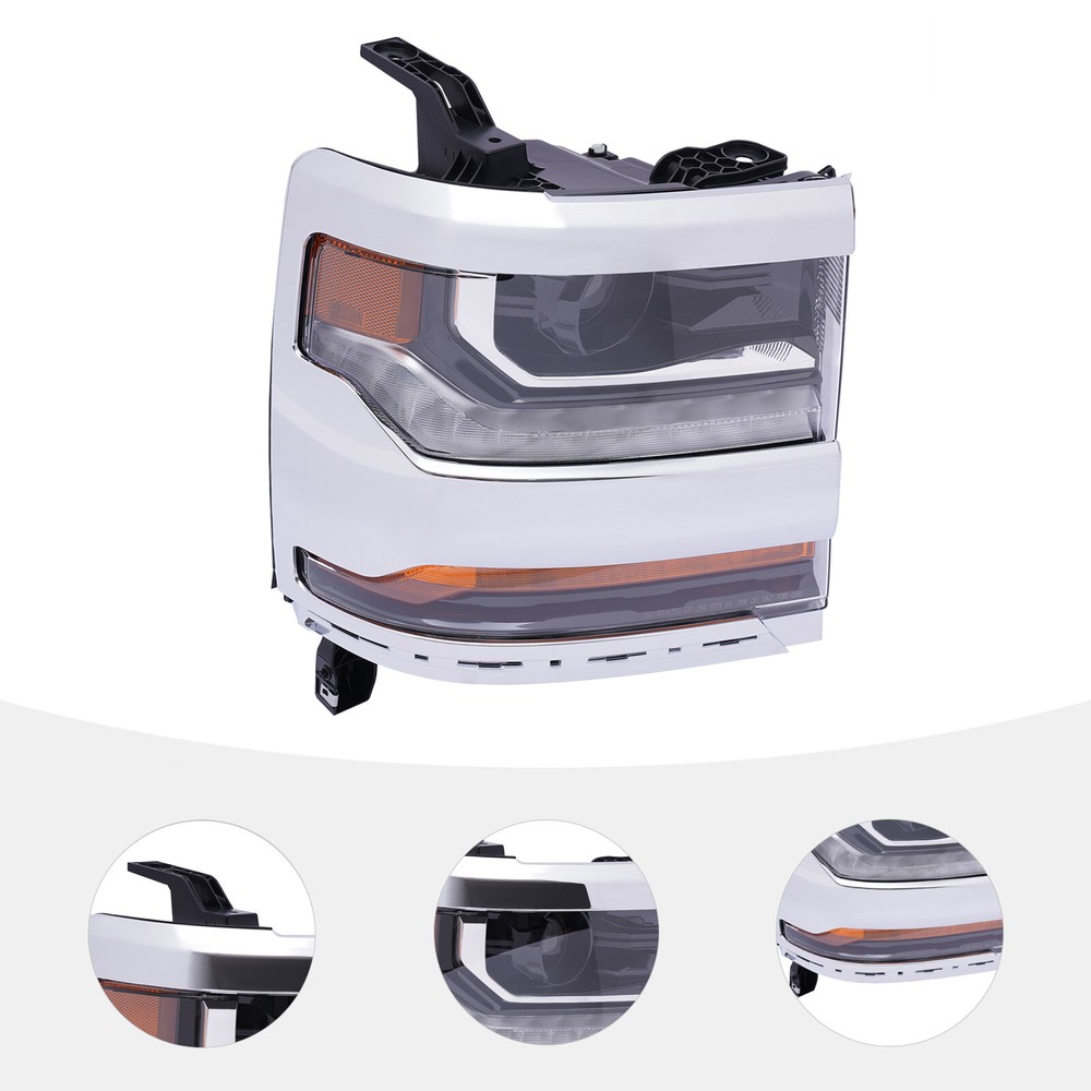 For Chevy Silverado 1500 2016-2019 HID Right Side Headlight Headlamp RH