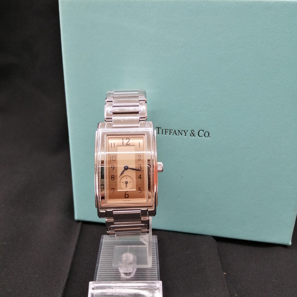 Tiffany Co. Silver Orange Scratched Grand Rectangular