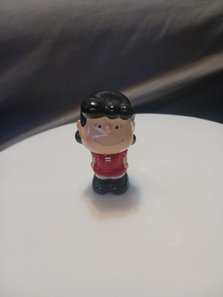 VINTAGE Peanuts Hand Painted Ceramic Bobbing Bobble Head Lucy Copr. 1952