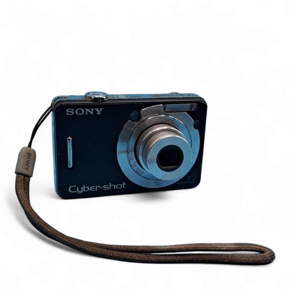 Sony Cyber-shot DSC-W55 7.2MP Digital Camera in Sleek Black Design