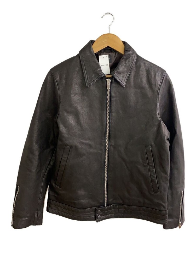 Edifice Mens Black Goat Leather Blouson Jacket 23-011-300-1005-3-0