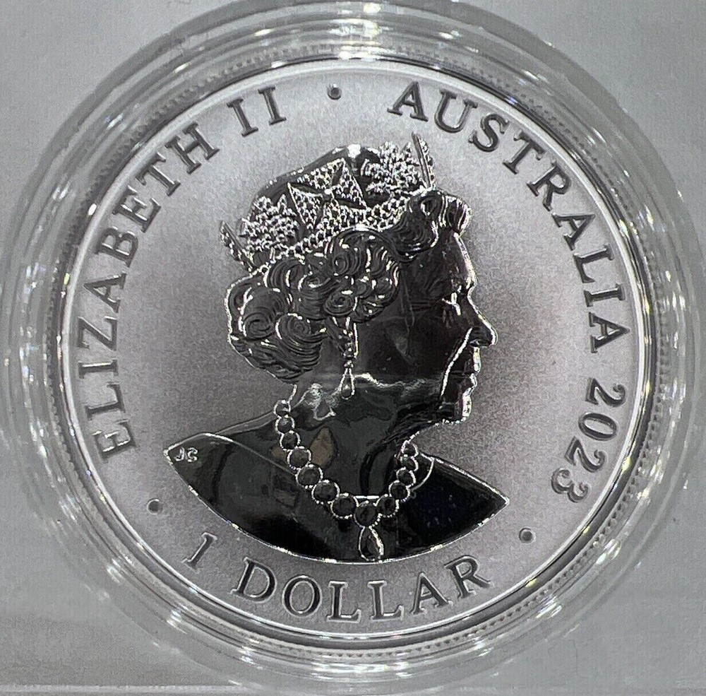 Australia Box Jellyfish 1oz Silver Coin in Protective Capsule a2489