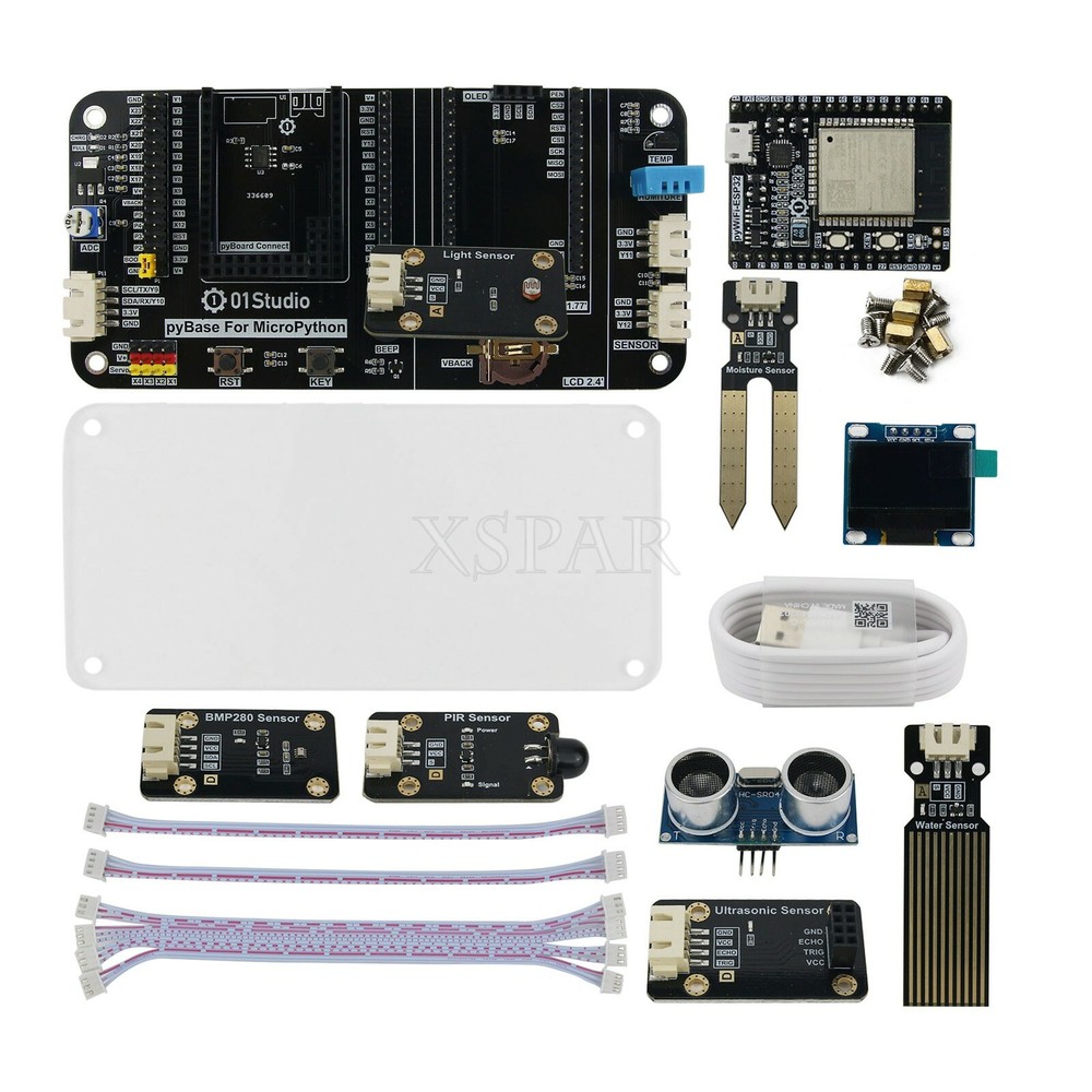 pyWiFi-ESP32 Board Kit For Micropython Programming Wireless WiFi  IoT w/Sensors-image