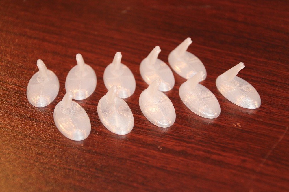 Set of 10 Translucent Micro Machines Space Compatible Stands Star Trek/Wars, B5