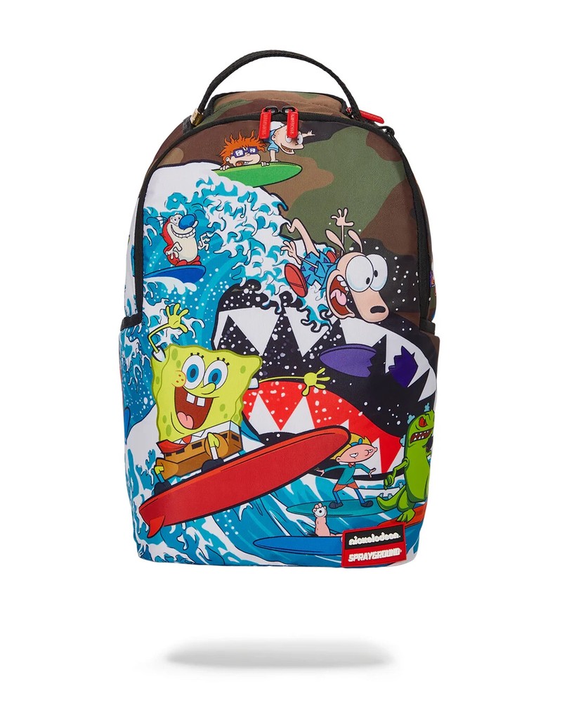 Sprayground Nickelodeon CAMOKAWA 90S SURFERS BACKPACK (DLXR) New