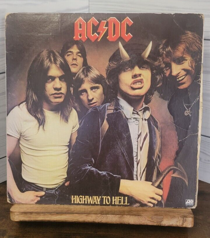 AC/DC Highway To Hell Vinyl Record 80's Rock Highway To Hell Bon Scott