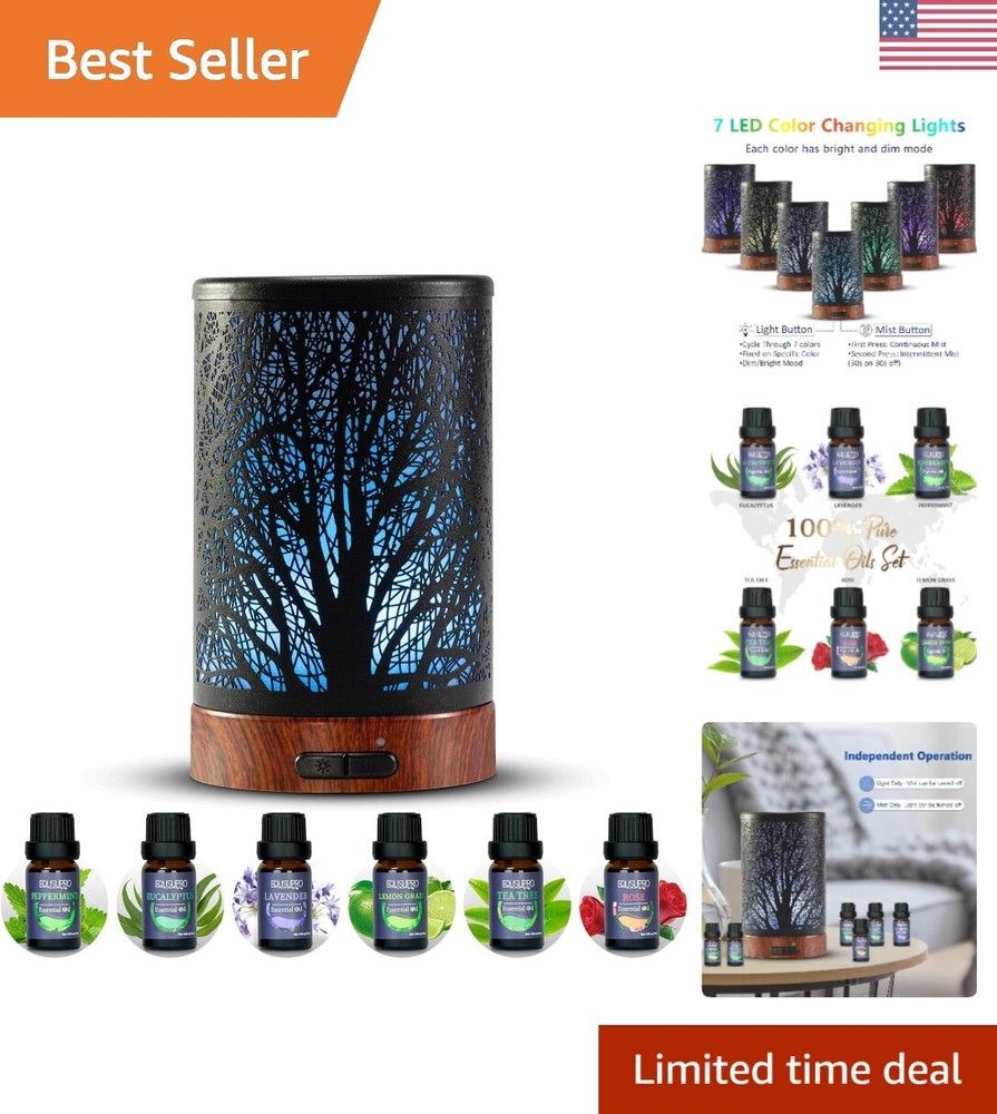 150ml Aromatherapy Diffuser Set with Auto Shut-Off Safety Feature