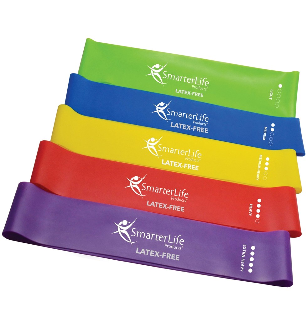 SmarterLife Resistance Bands for Working Out, Non-Latex Exercise Bands for Wo...