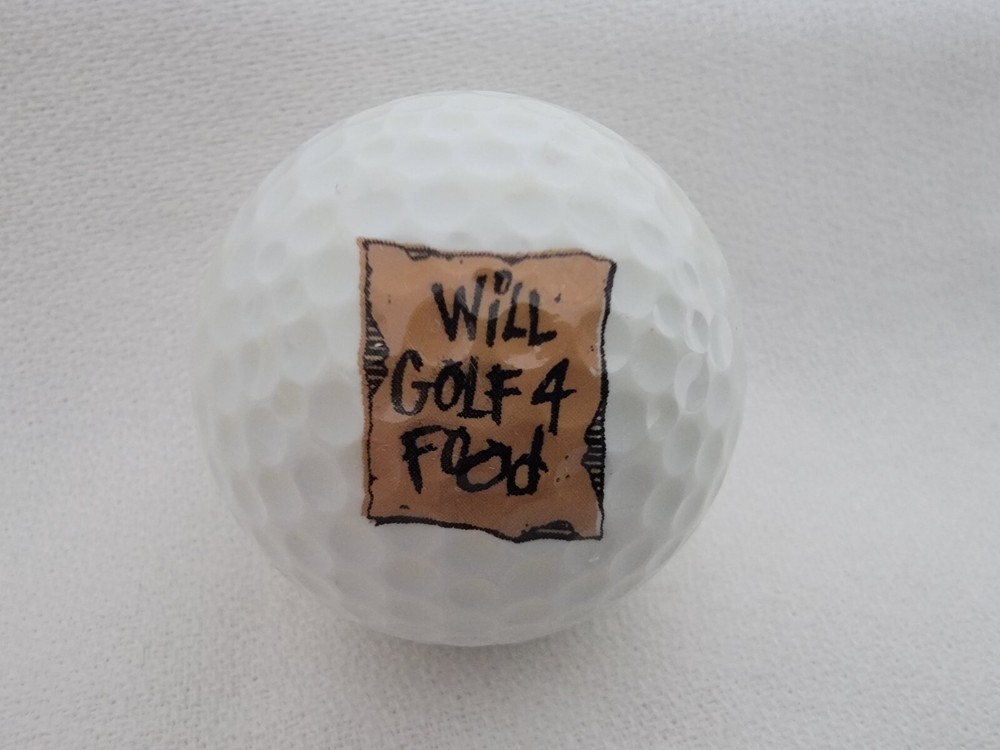 Will Golf 4 Food Logo Golf Ball