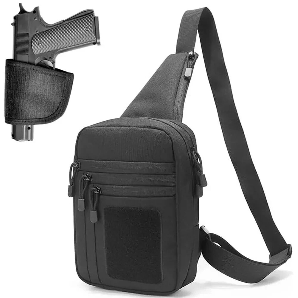 Gun Bag Pistol Holster Concealed Carry Chest Crossbody Pack Handgun Bag