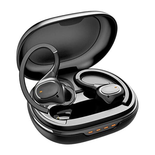 Wireless Earbuds with Earhooks for Small Ears, Deep Bass Stereo Wireless