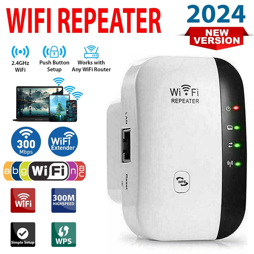 WiFi Range Extender Internet Booster Wireless Signal Repeater Wireless Amplifier