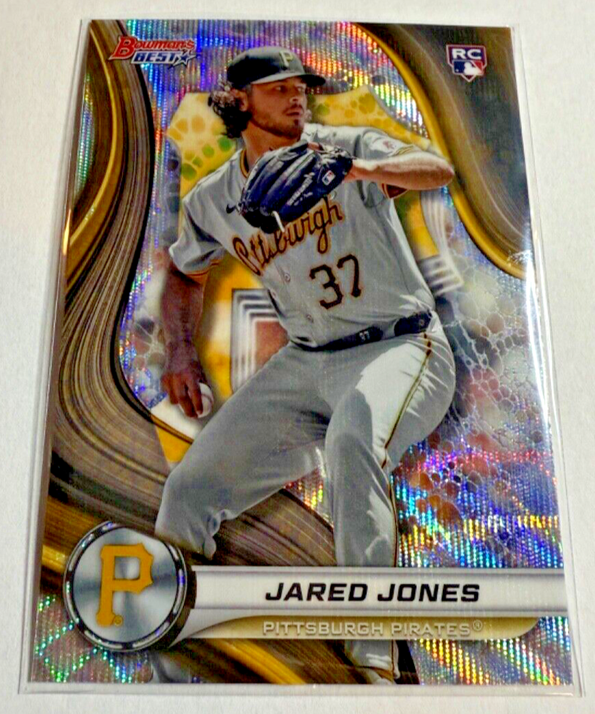 2024 Bowman’s Best WAVE REFRACTOR Jared Jones RC Pittsburgh Pirates #54