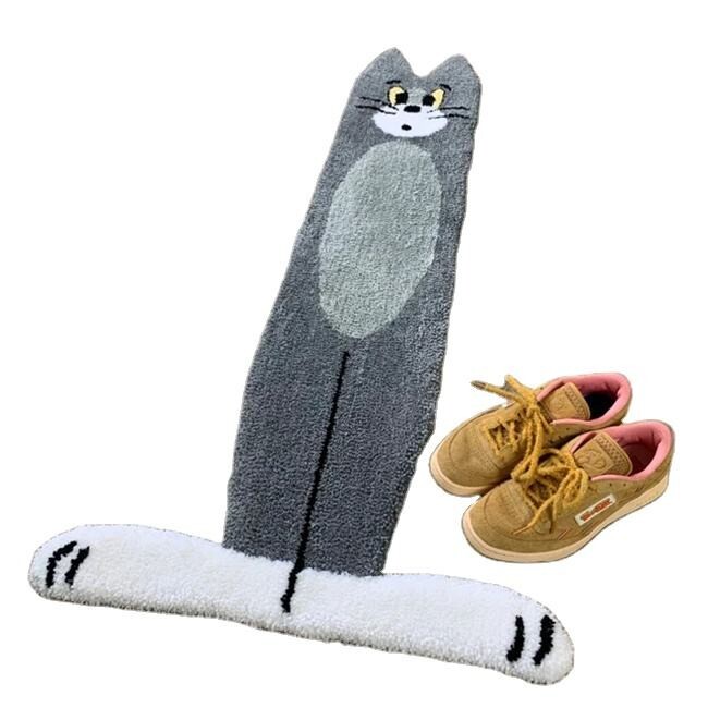 Cartoon Tomcat - Imitation Cashmere Mat - Floor Mat Stair Mat